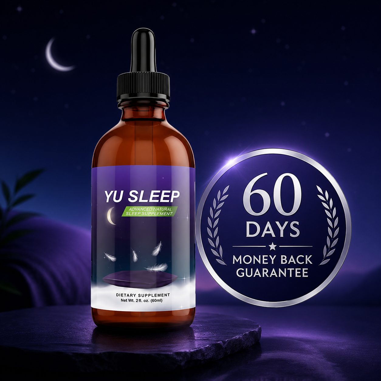 Yu Sleep 60-day money-back guarantee illustration